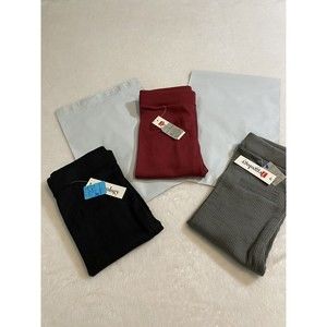 JEGGOLOGY S/M Cotton Blend Jeggings Raw Edge Hem Skinny Rib Knit Legging